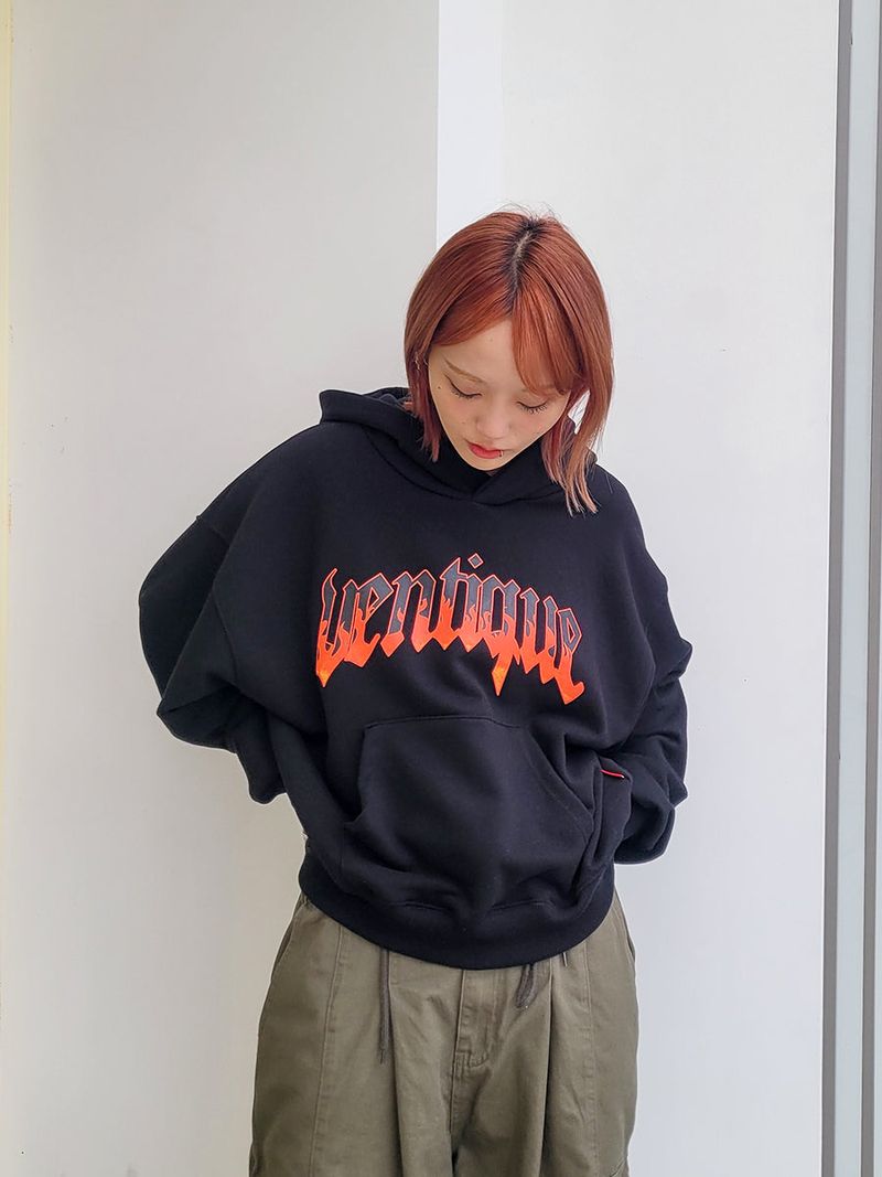 VENTIQUE Crop Hoodie 2color
