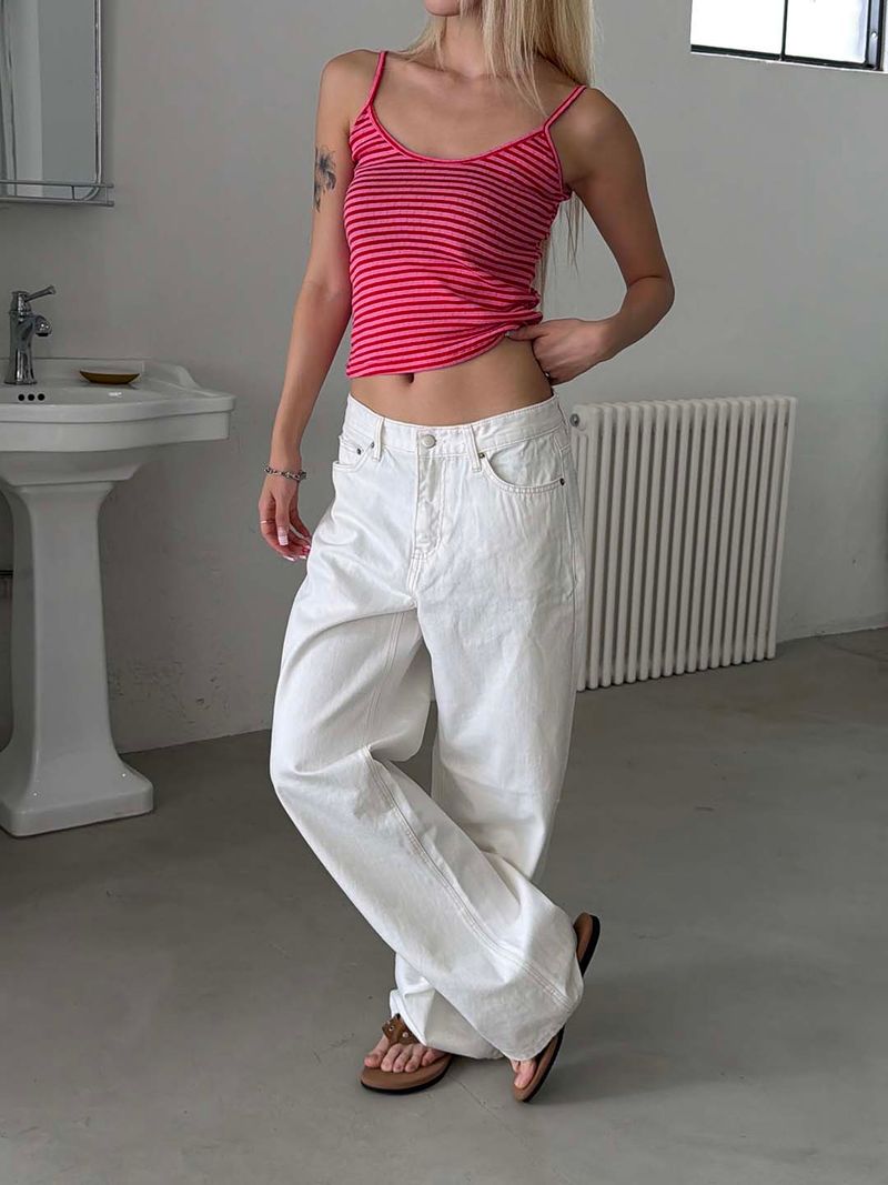 Candy stripe sleeveless(3color)