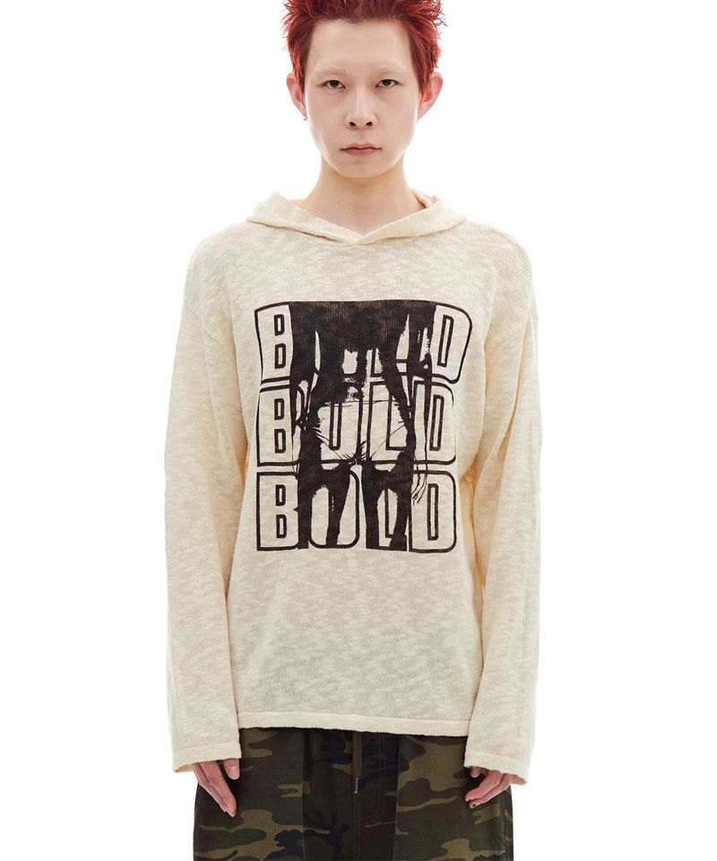 ARCHIVE BOLD（アーカイブボールド）の「BIKINI WM KNIT HOOD (CREAM)（Tops）」