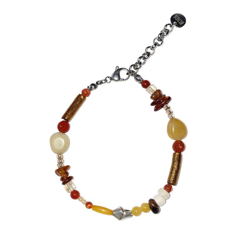 RUNDS(ランド)の「karen silver brown gemstone bracelet (Accessories)」