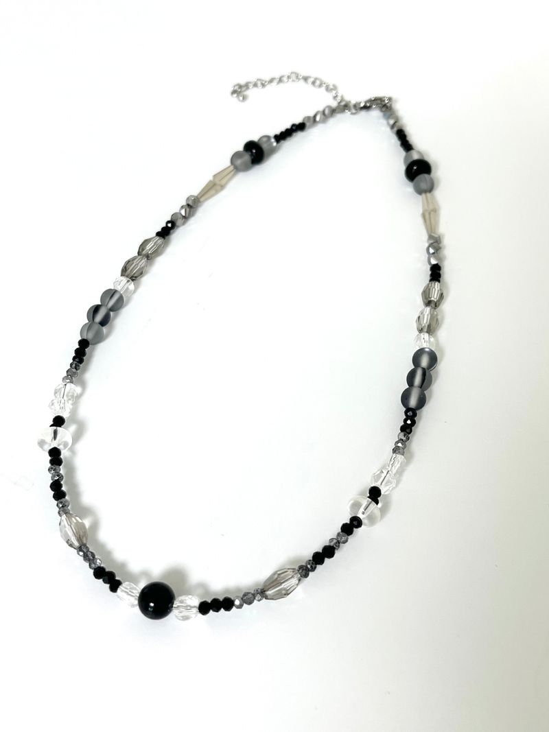 MADE aqua black necklace