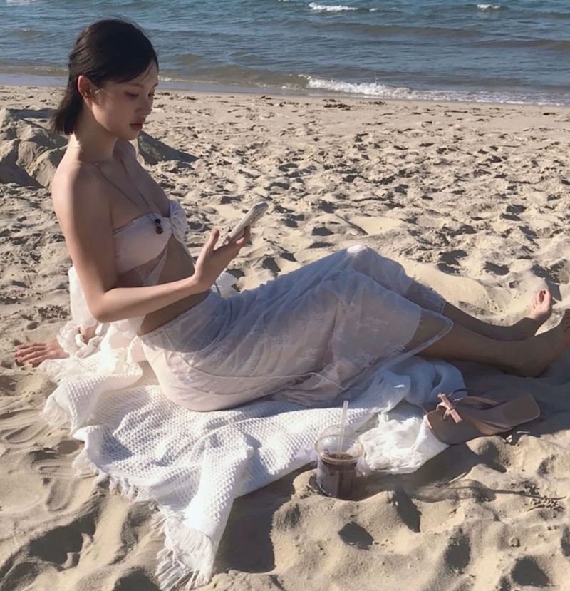 [ 3-piece / nude mermaid mood ] アルコホールフリーアイスビキニ