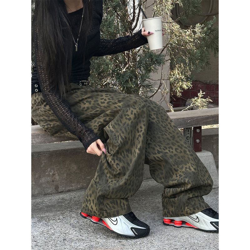 [Unisex] Two tuck leopard pants(3color)