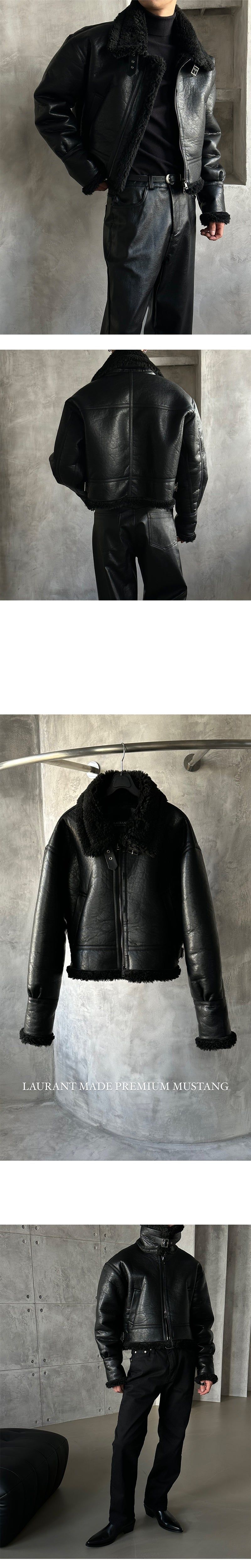 [MADE] LAURANT HIGHNECK CRACK CROP MUSTANG