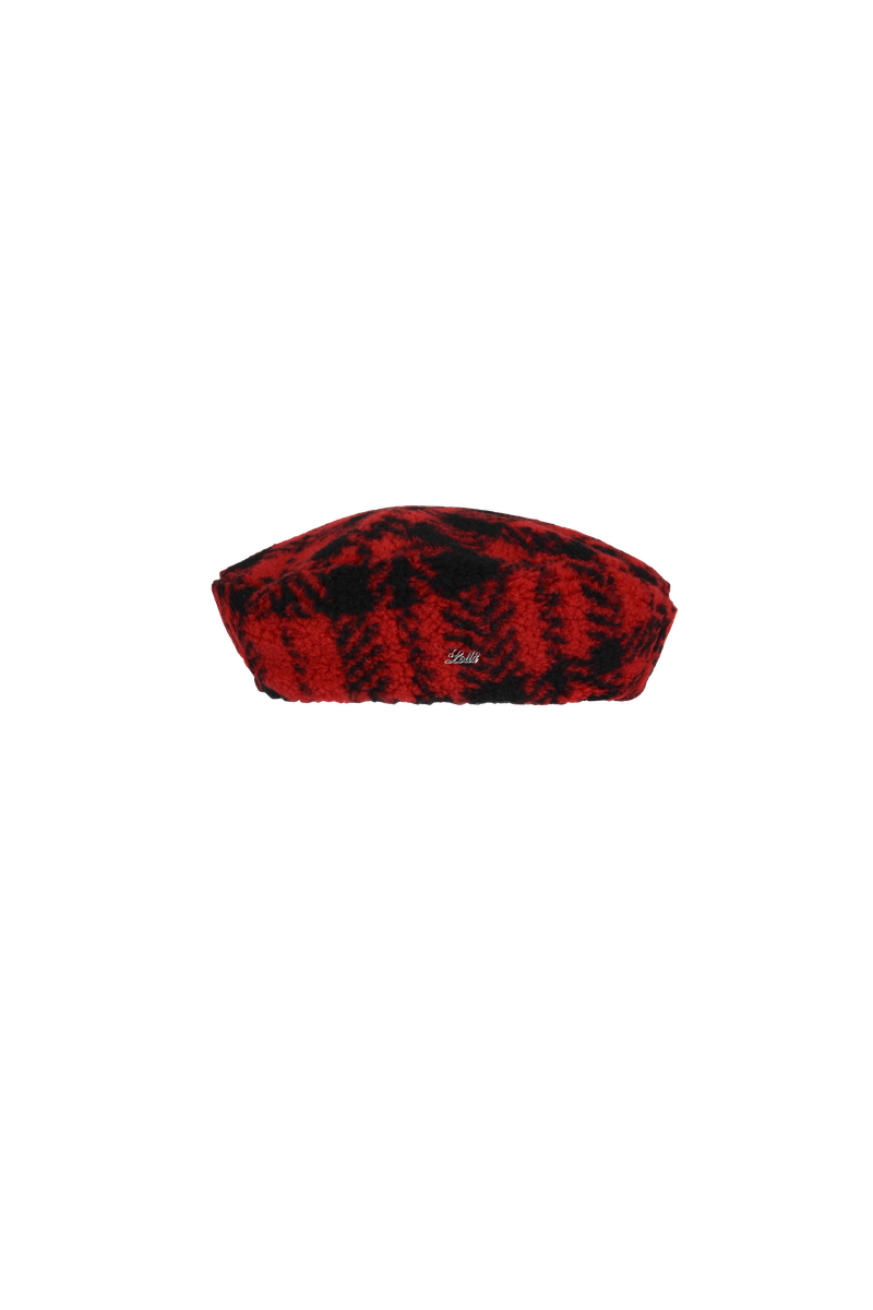 Tartan Fuzz Beret