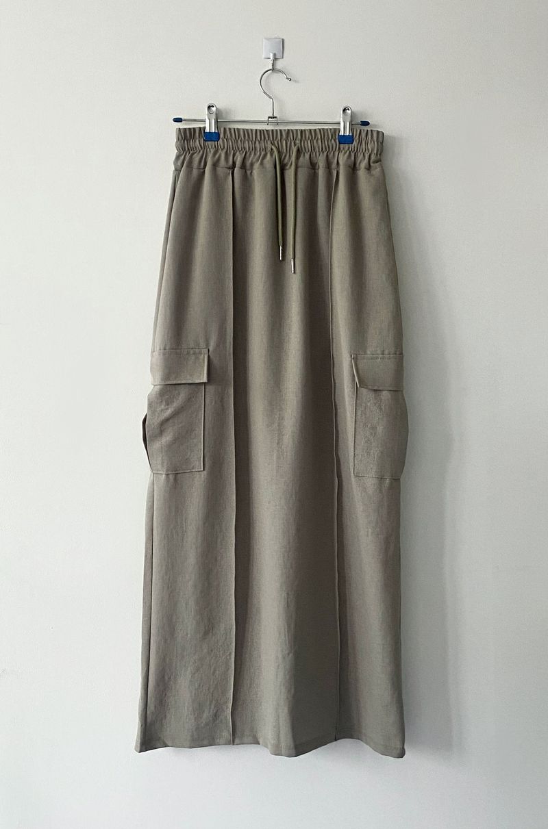 Cargo banding long skirt