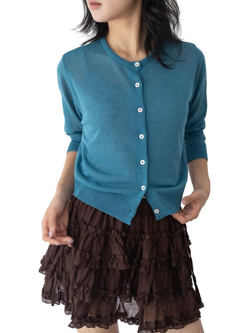 un:tyl（オンタイル）の「Romin Round Neck Knit Cardigan（Tops）」