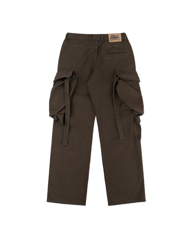 DirtyCoins Big Pounch Cargo Pants - Brown