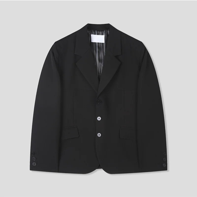 Semi over 3button blazer(2color)