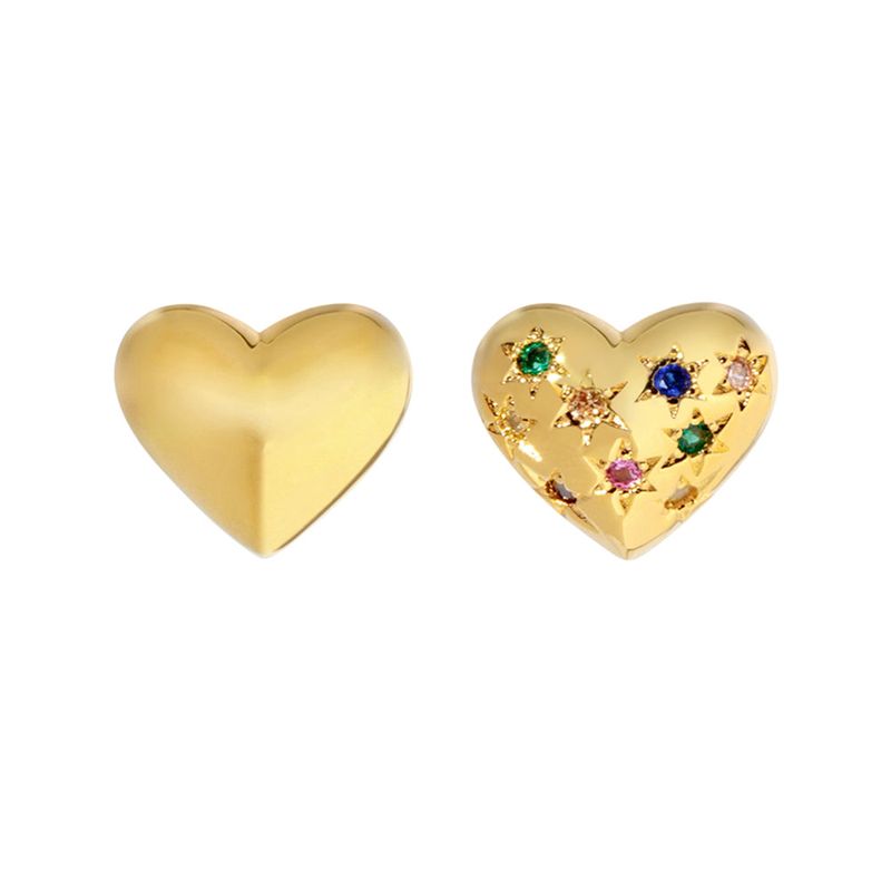 Half Multi Heart Earrings