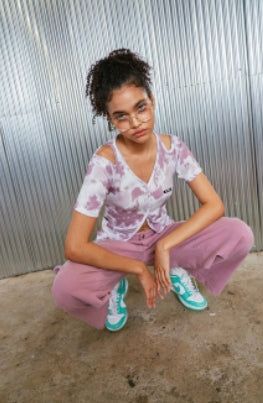 tiedye open tee_ pink