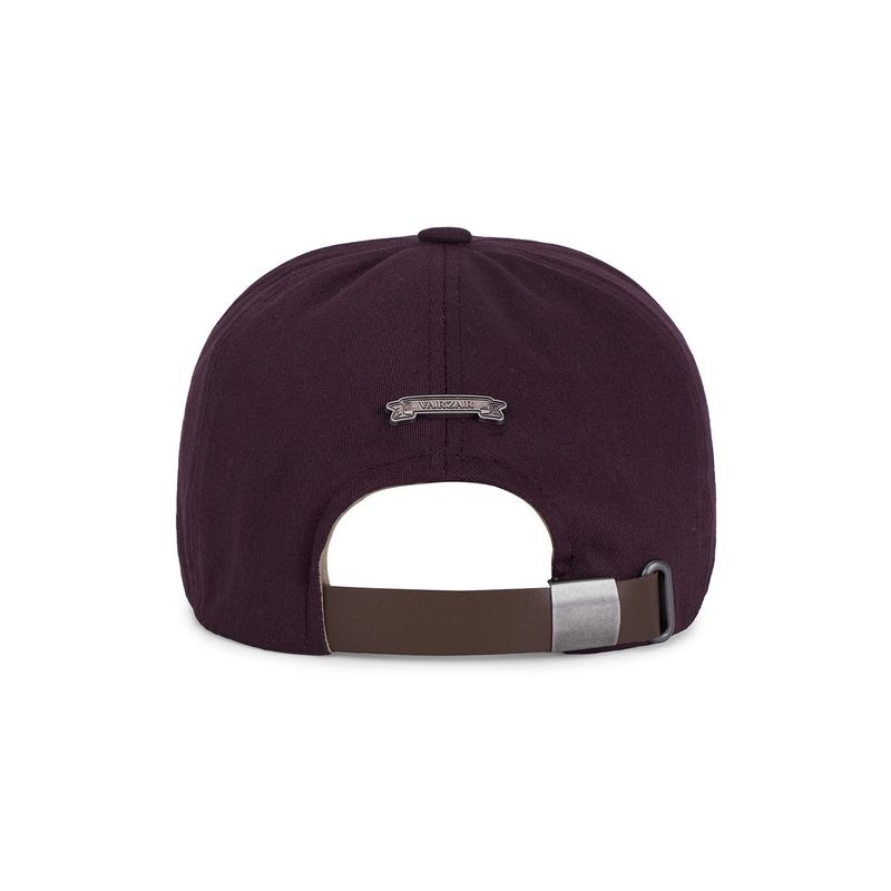 Leaf VZ Monogram 5-Panel Ball Cap / Burgundy