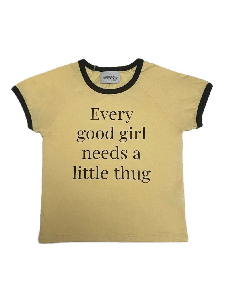 (3 colors) Thug Girl Ringer T