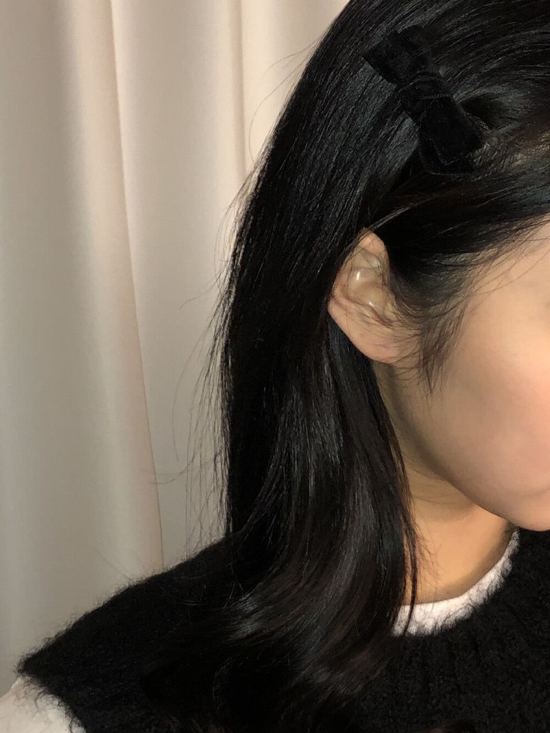  (MADE) Velvet ribbon pin