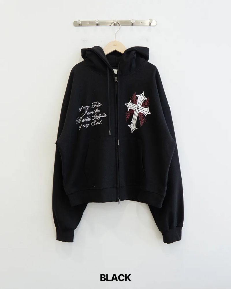 ノックスクロップボンデッドフーディージップアップ