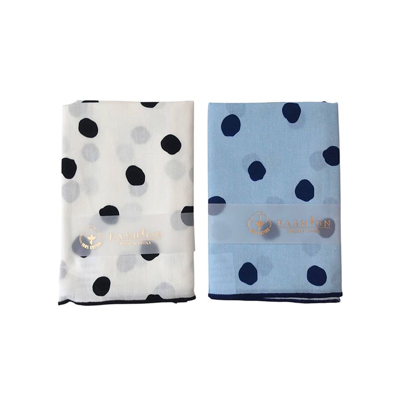 POPO POLKA DOT SCARF (WHITE, SKY 2COLORS!)