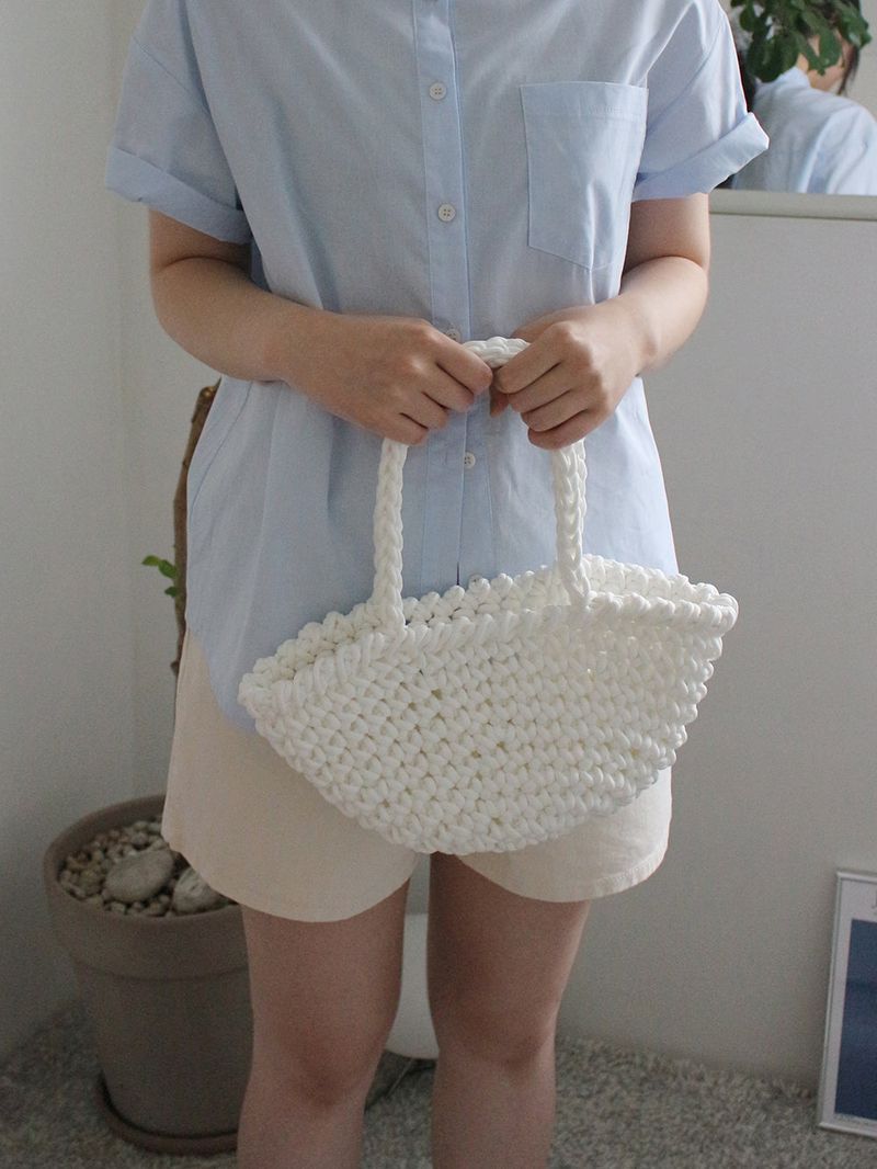 basket bag (white)