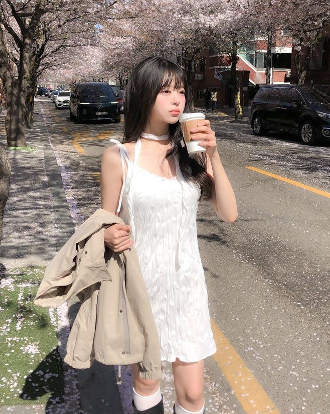 ULAN(ユレン)の「Entee Wrinkle Layered Sleeveless One Piece(Dresses)」