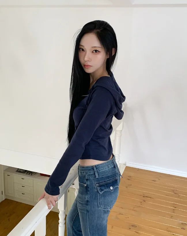 Fuzz Wingflap Low Bootcut Denim Pants