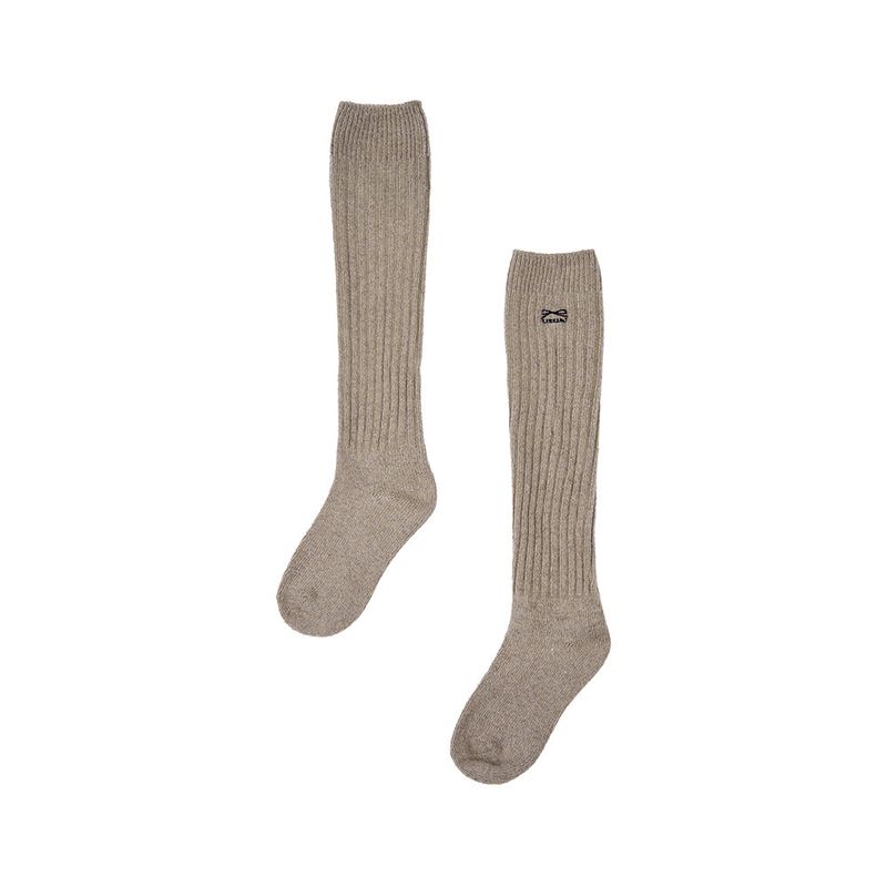 Wool Ribbed Knee Socks (4colors)