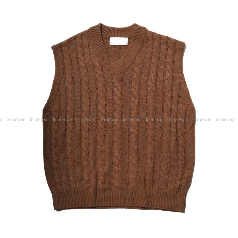 LMN ケリーツイストムードベストニット (5 colors)