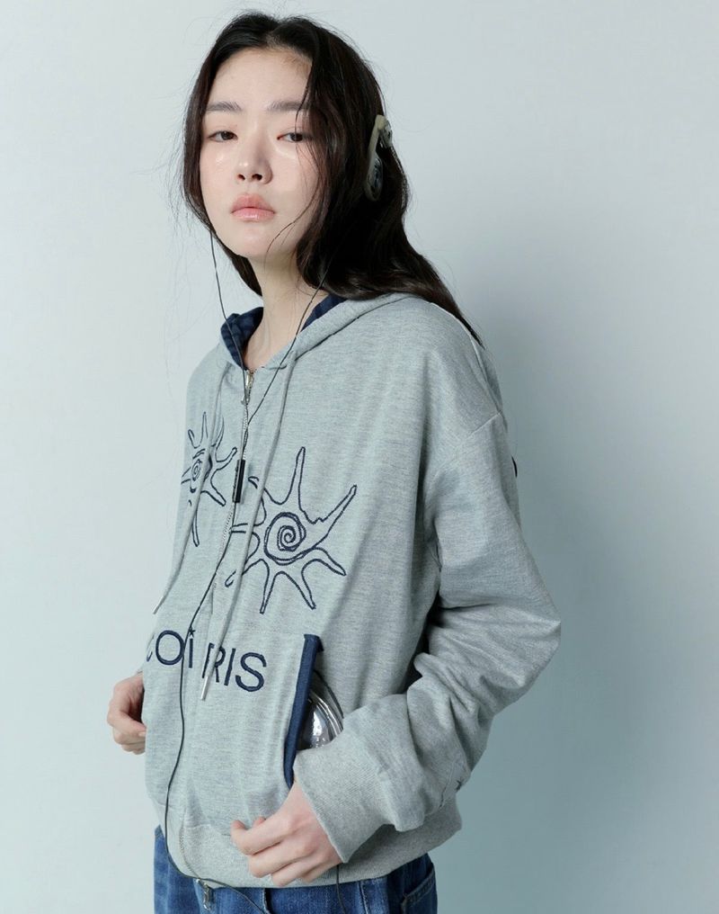 COIRIS（コイリス）の「LIVER VINTAGE REVERSIBLE STRIPE HOOD ZIP UP（Tops）」