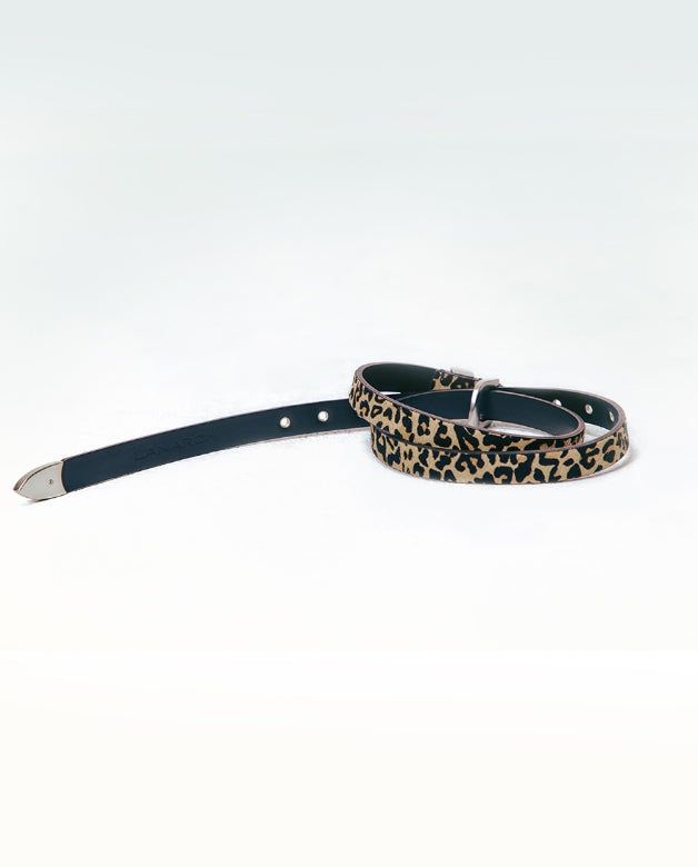 [LAN ARCHIVE] Leopard Western Leather Belt
