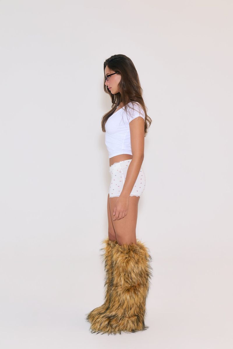 Monica V-Neck Tee (White)