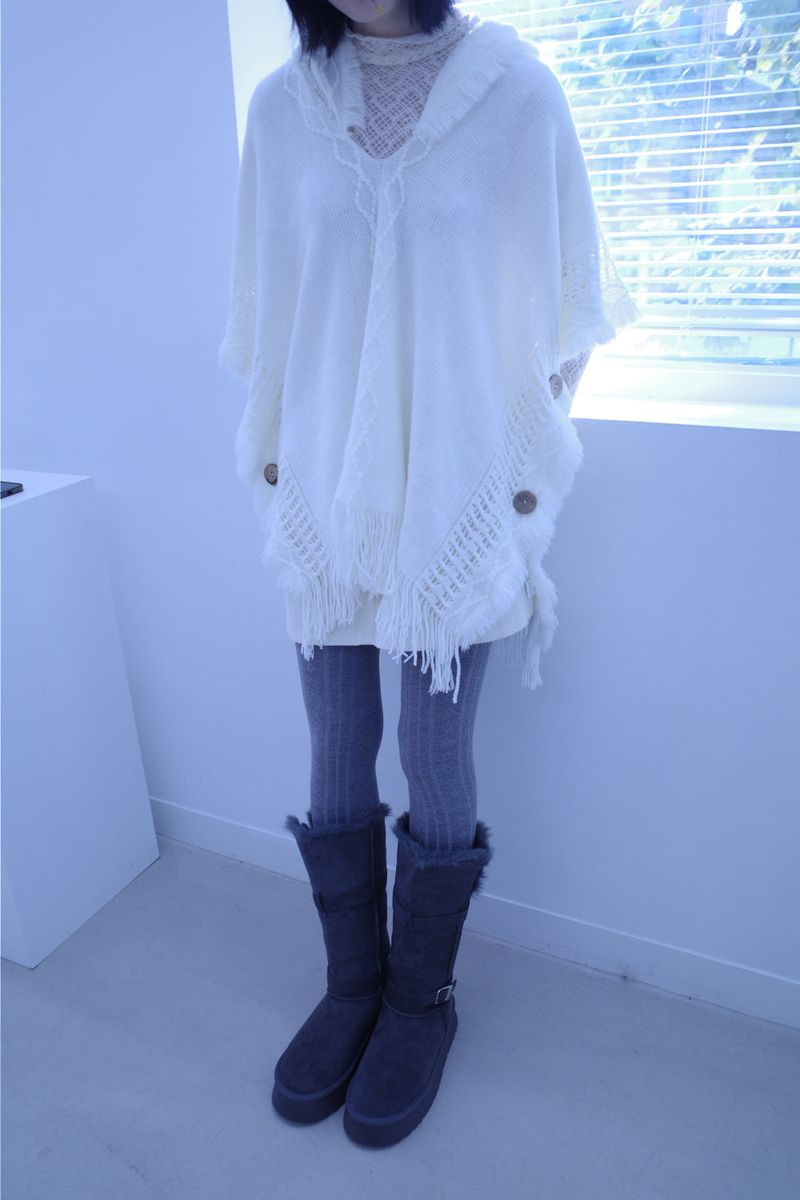 pom pom buckle long ugg boots
