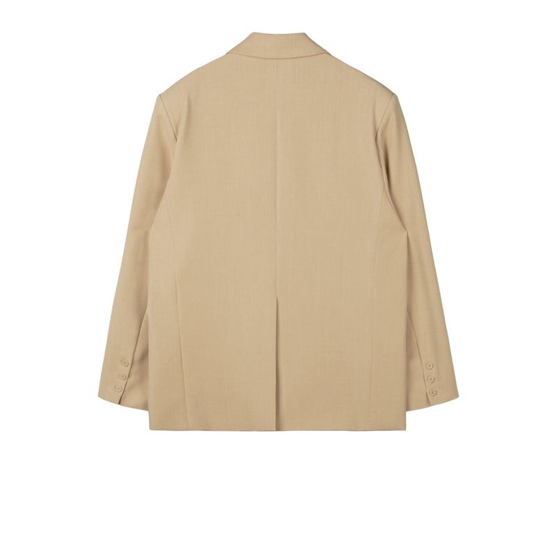THREE BUTTON BLAZER (BEIGE)