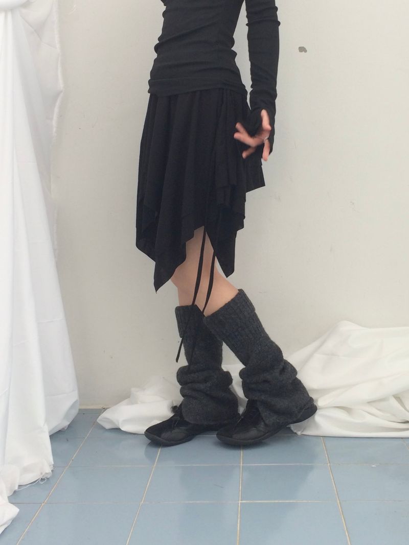 ribbonline wave skirt