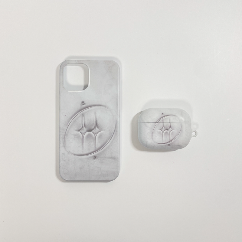 [MADE] grayish logo airpod case (matt)