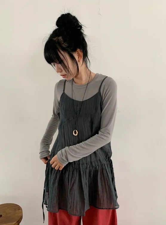 Silvana Chiffon Layered Bustier One Piece