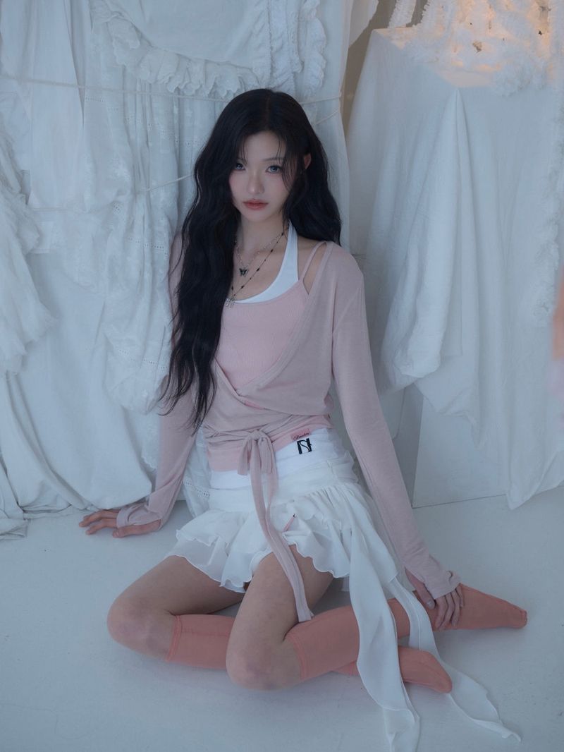 Swan Sheer Wrap Cardigan
