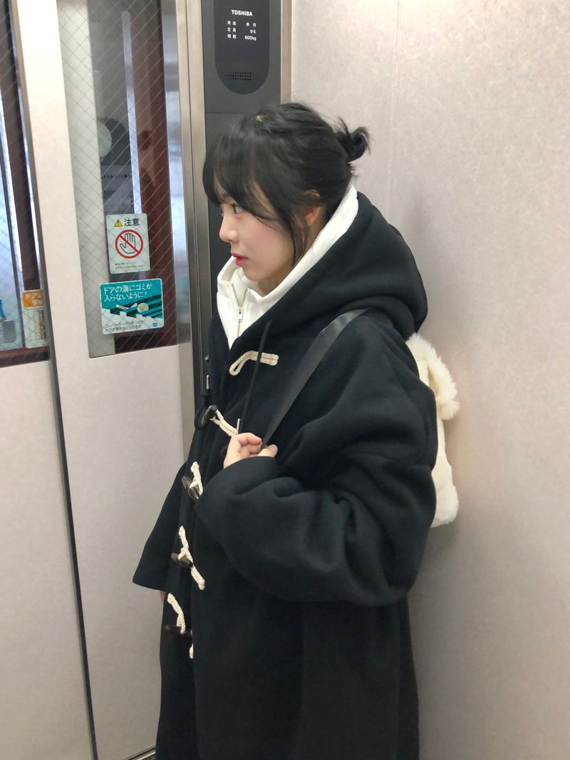 (quilted beam) Cambio hood duffle coat