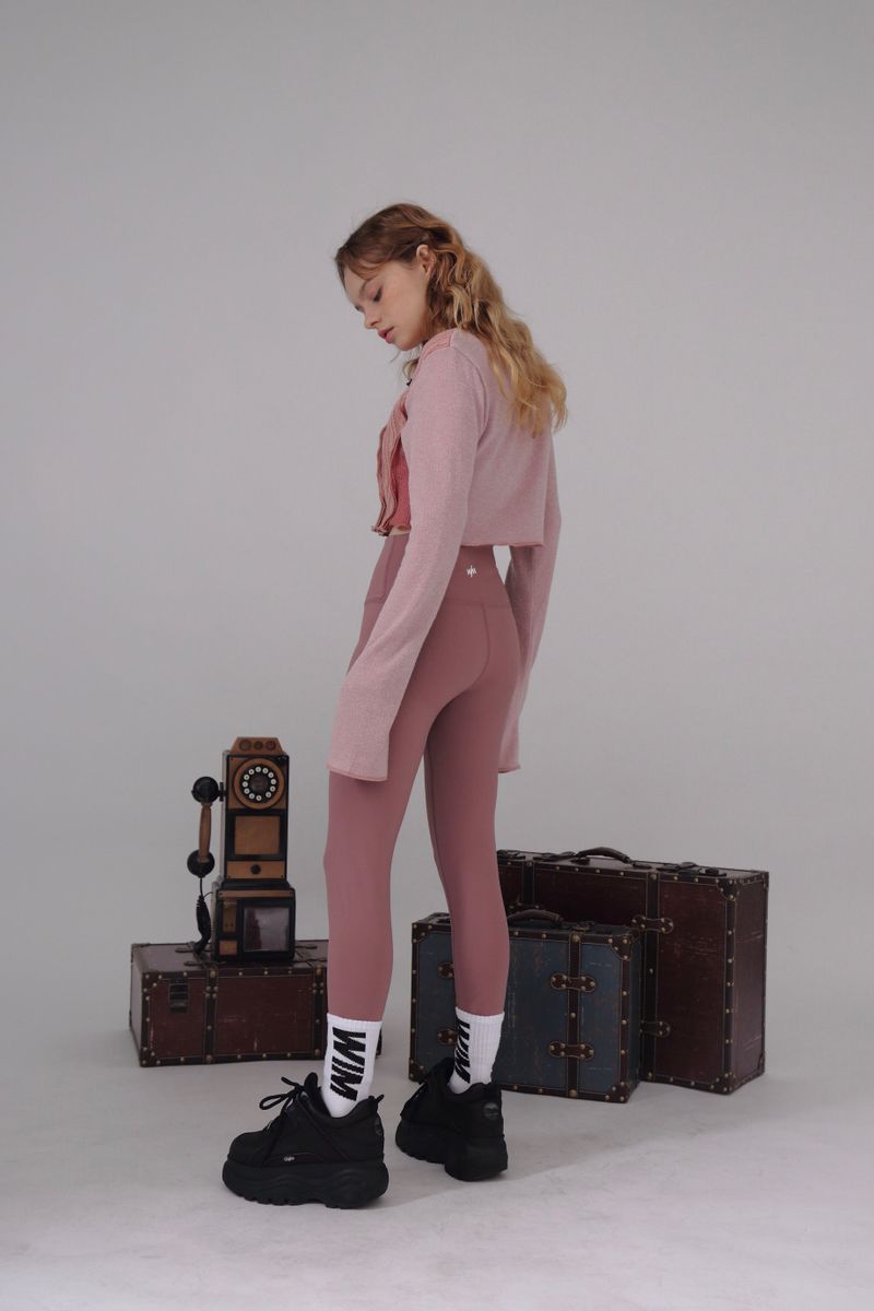 MODERN LEGGINGS- mauve pink