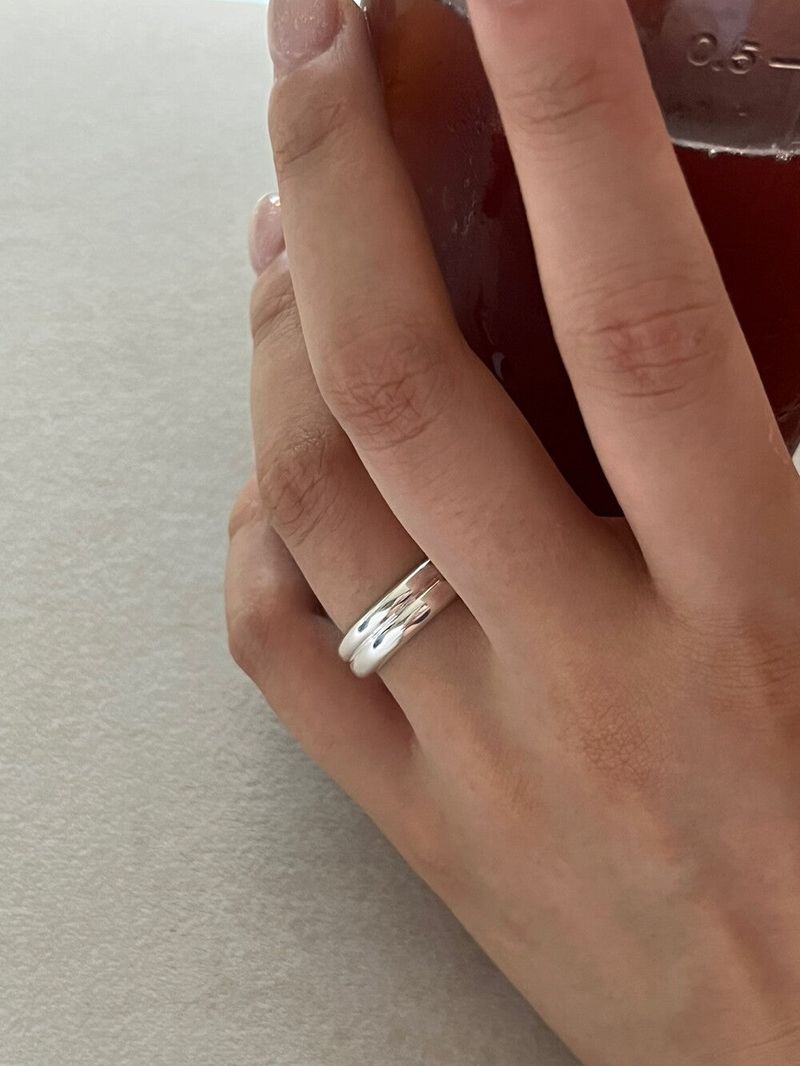 (silver925) Volume open ring