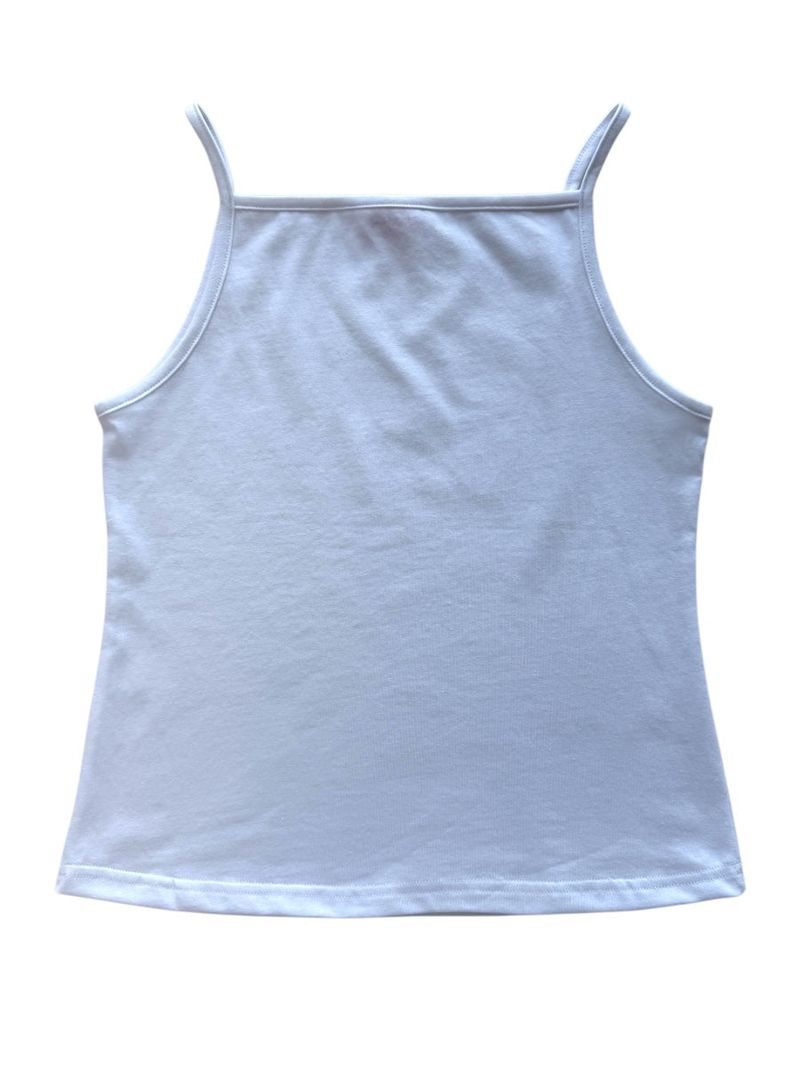 colourful sleeveless top