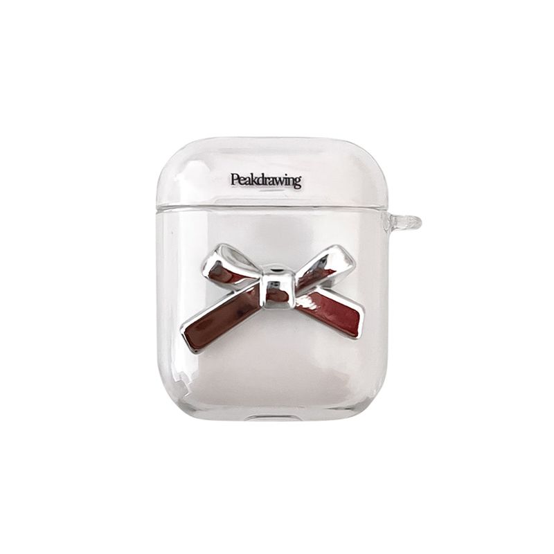 Peakdrawing（ピークドロウィン）の「シルバーリボンairpodクリアハードケース (airpods ケース)（スマホグッズ/小物）」