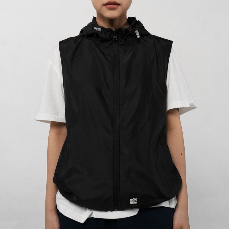  AUTHENTIC LIGHT VEST WINDBREAKER (BLACK)