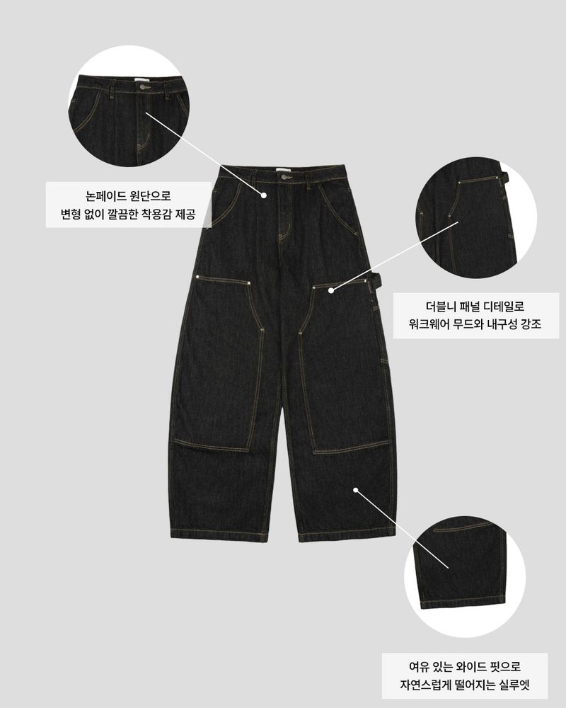 Denak Double Knee Carpenter Denim Pants