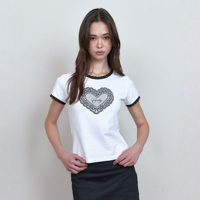 C LACE-PANEL GRAPHIC T-SHIRT_WHITE