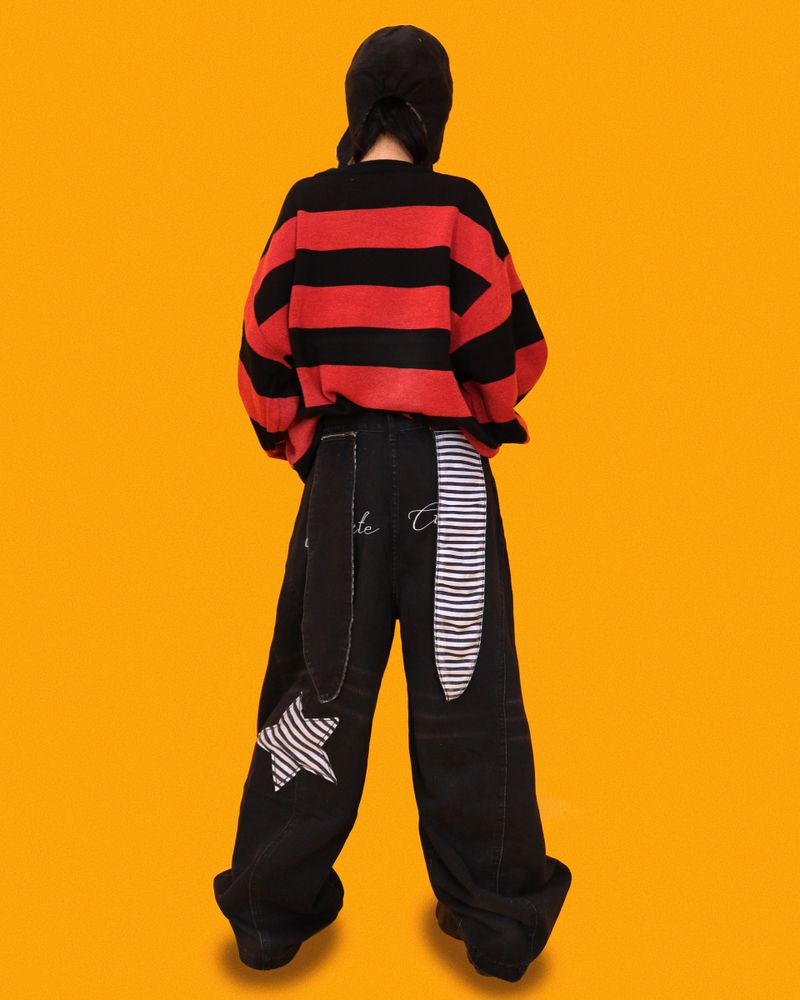 ストライプパンクボックスニット (2color)