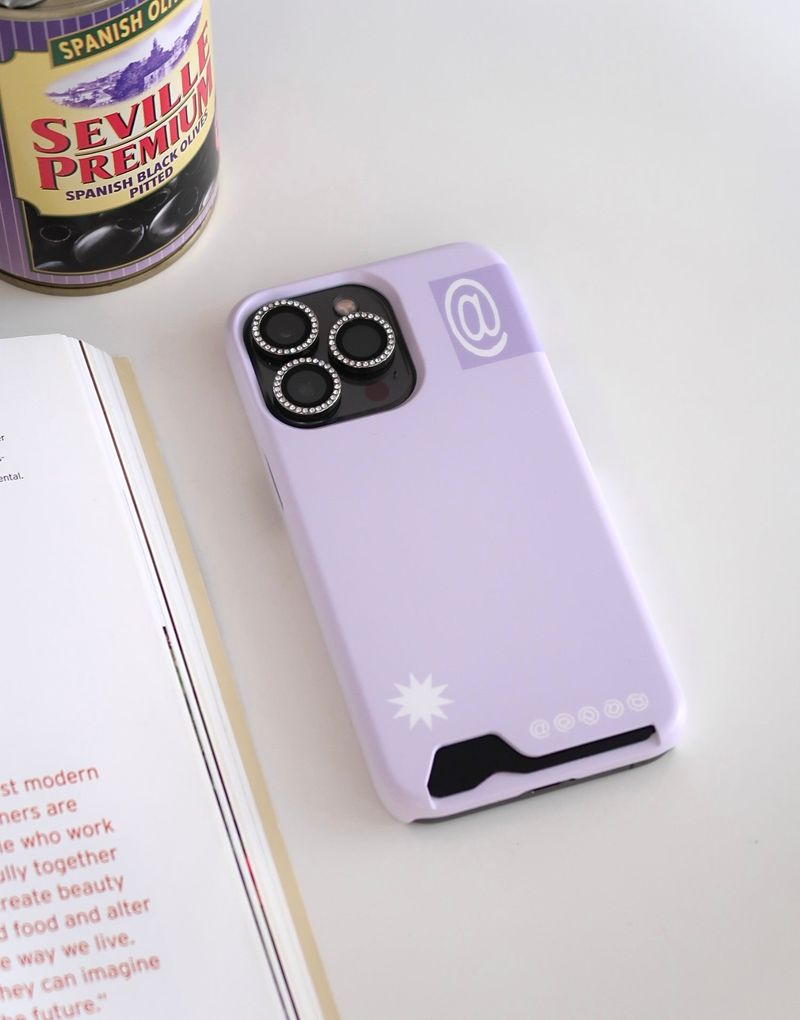 [MADE] at sign card case (purple)