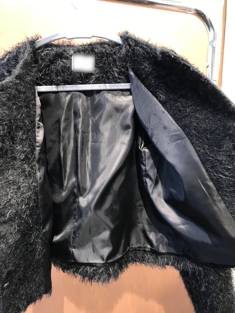 Furry round jacket