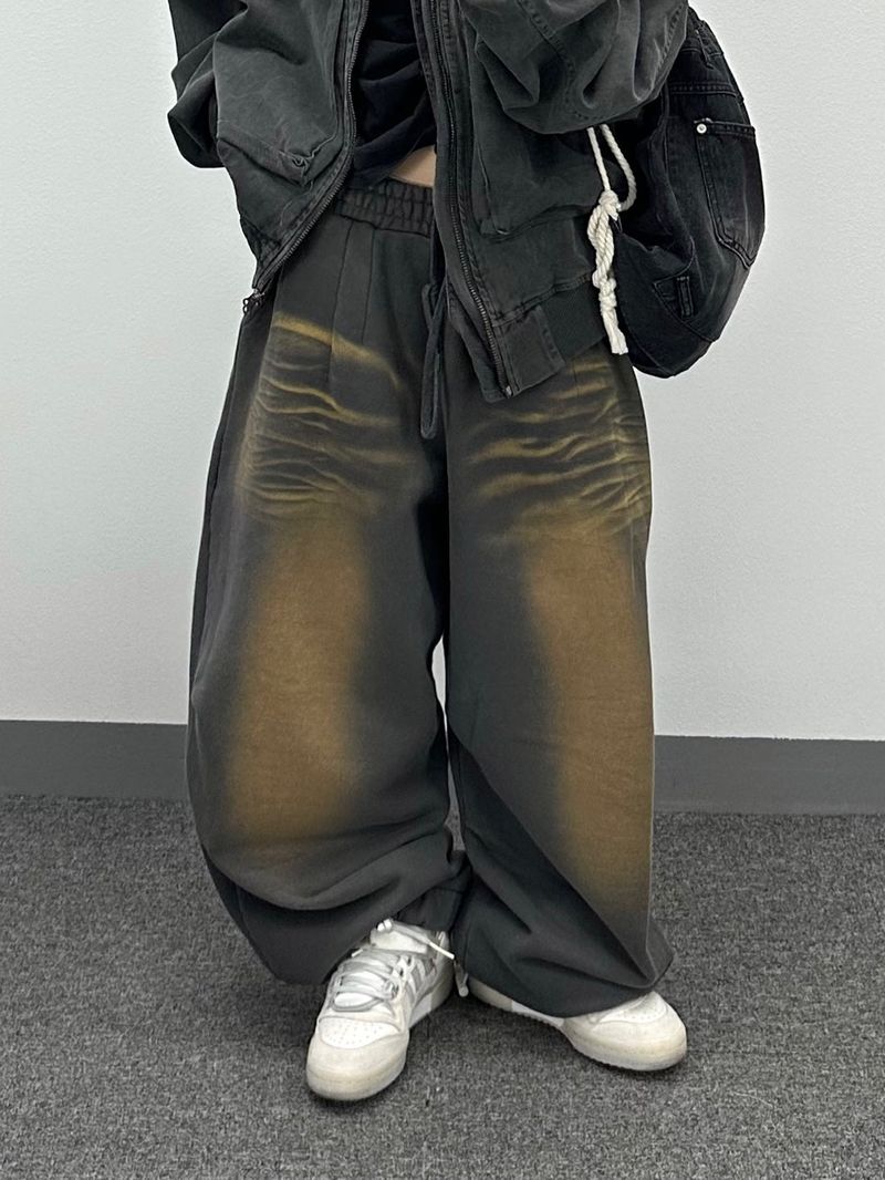 dirty smog jogger pants
