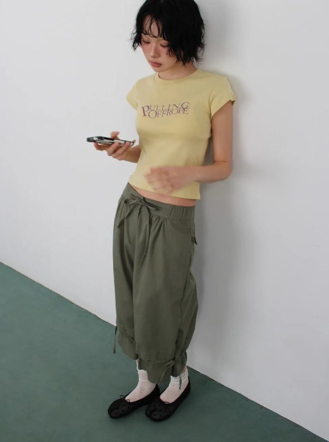 FRILL CULOTTE PANTS