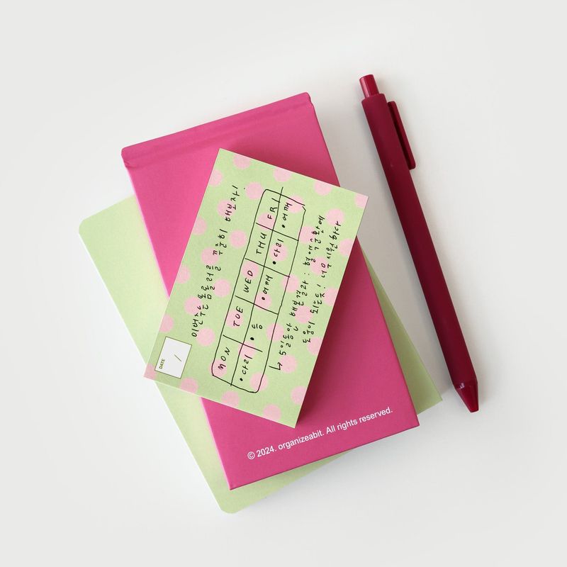 oab dot memo set / 4 pieces