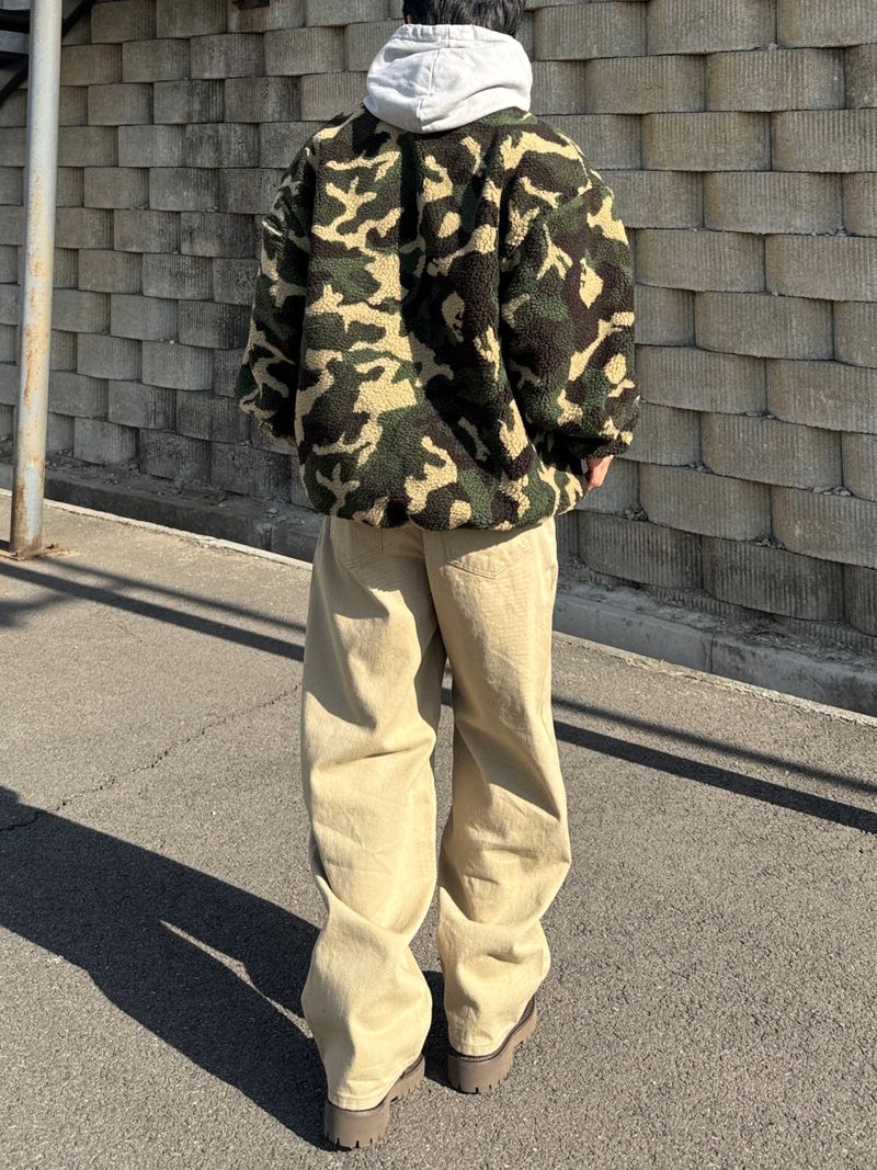 Camo String Sherpa Fleece (No.841)