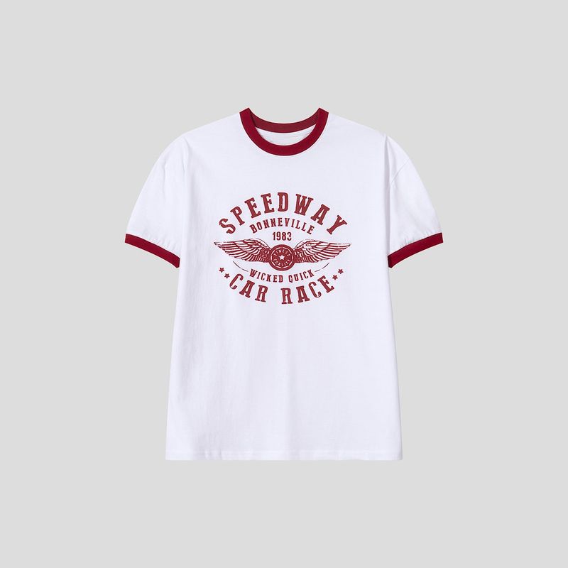 Speedway Cotton Ringer Short Sleeve Tee